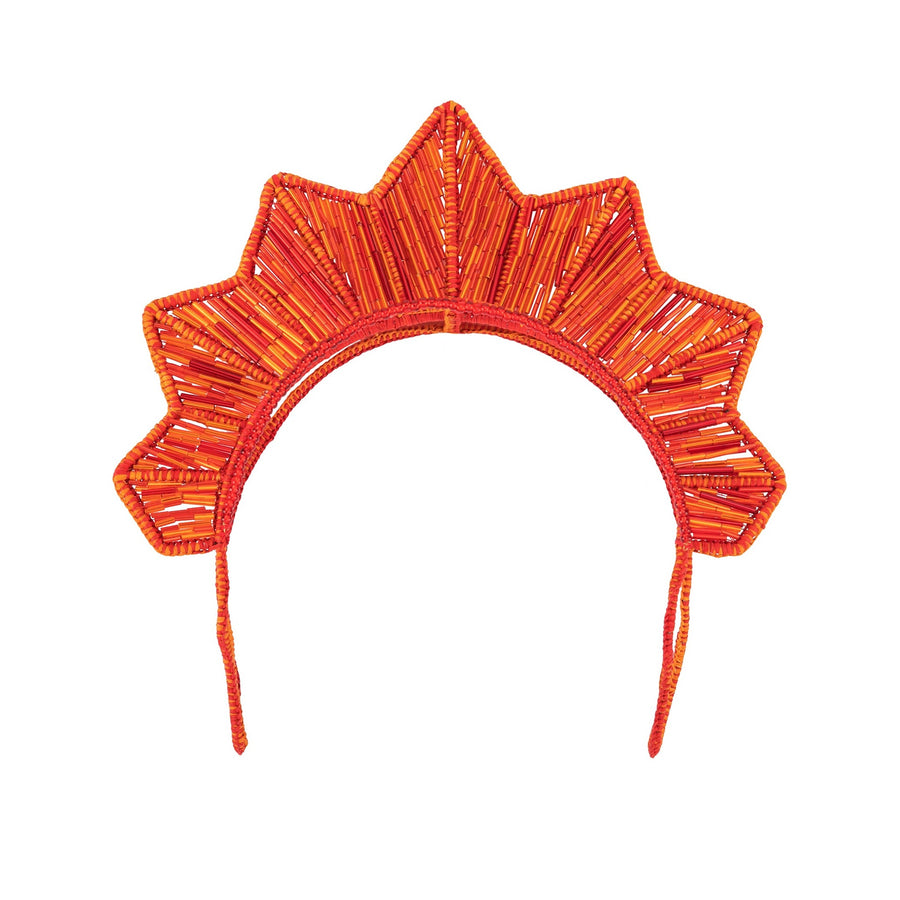 Sunset Bugle bead headpiece